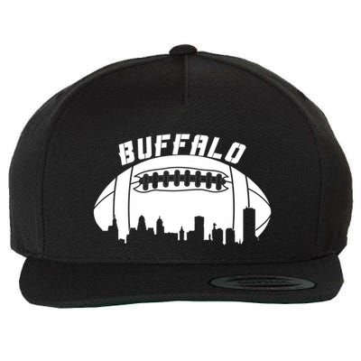 Buffalo Football City Skyline Wool Snapback Cap