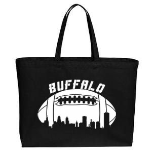 Buffalo Football City Skyline Cotton Canvas Jumbo Tote