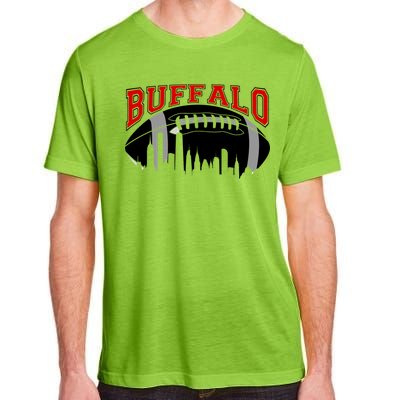 Buffalo Football Fan City Skyline Adult ChromaSoft Performance T-Shirt