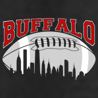 Buffalo Football Fan City Skyline 7 Panel Mesh Trucker Snapback Hat