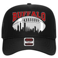 Buffalo Football Fan City Skyline High Crown Mesh Back Trucker Hat