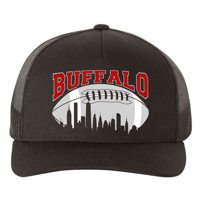 Buffalo Football Fan City Skyline Yupoong Adult 5-Panel Trucker Hat