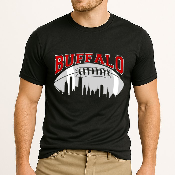 Buffalo Football Fan City Skyline Performance Shirt