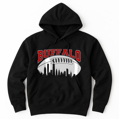 Buffalo Football Fan City Skyline Hoodie