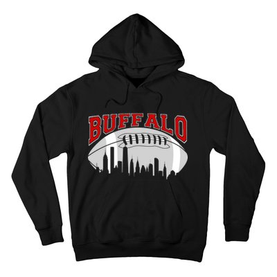 Buffalo Football Fan City Skyline Hoodie