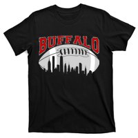 Buffalo Football Fan City Skyline T-Shirt