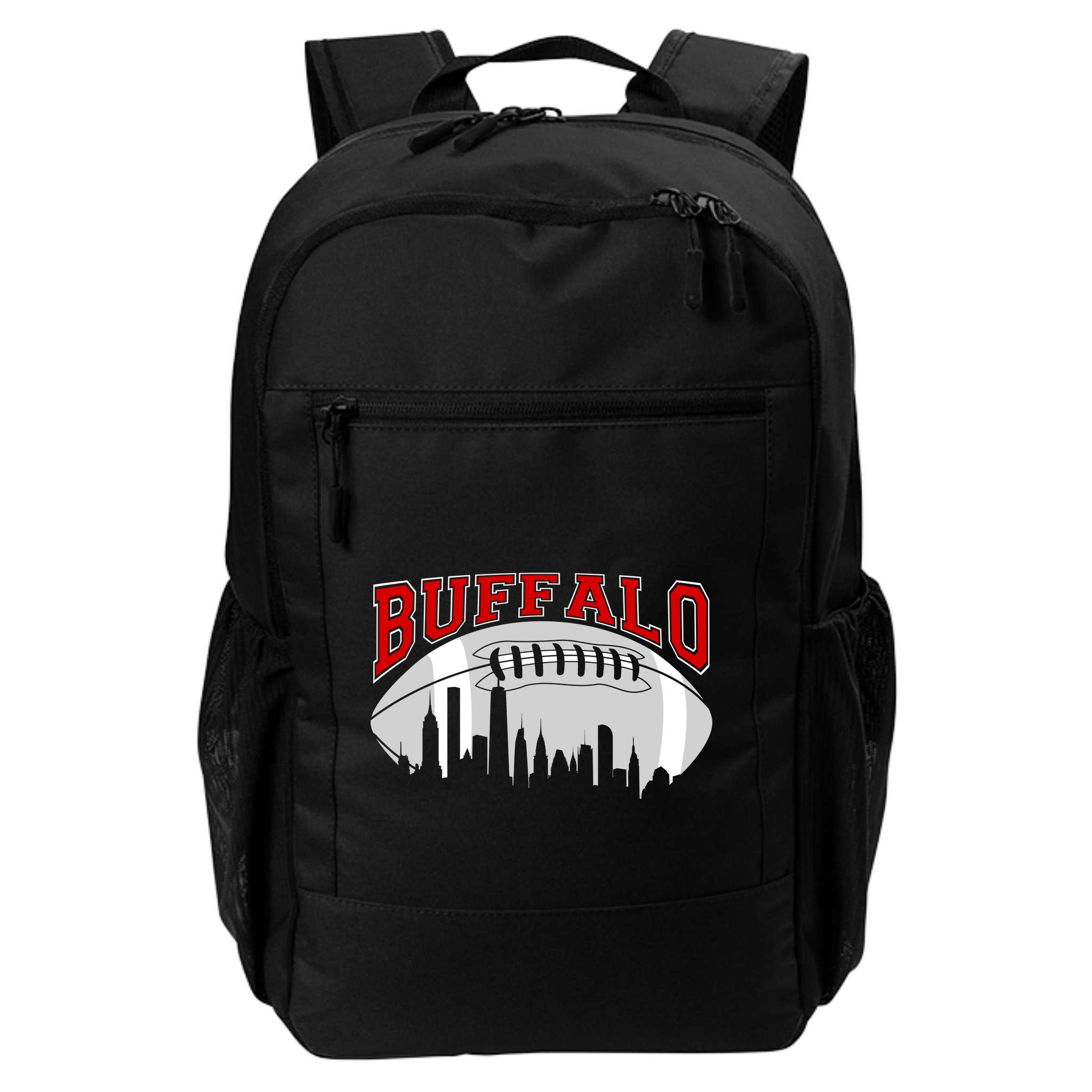 Buffalo Football Fan City Skyline Backpack