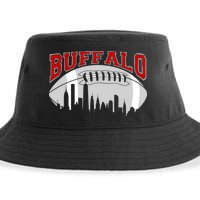 Buffalo Football Fan City Skyline Sustainable Bucket Hat