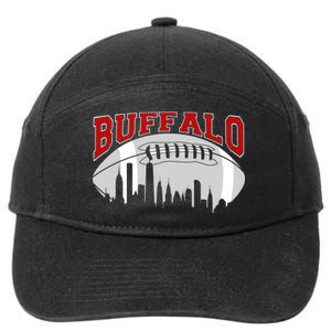 Buffalo Football Fan City Skyline 7-Panel Snapback Hat