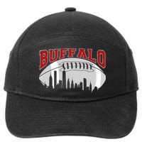 Buffalo Football Fan City Skyline 7-Panel Snapback Hat