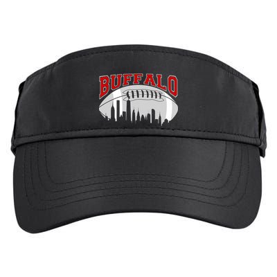 Buffalo Football Fan City Skyline Adult Drive Performance Visor