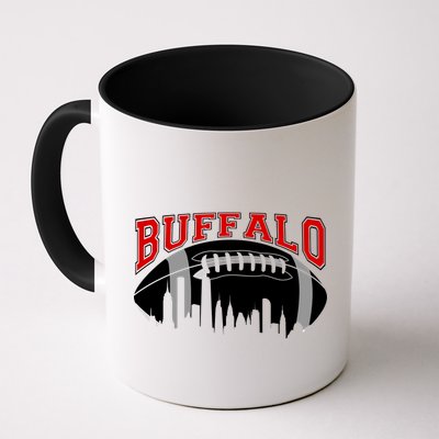Buffalo Football Fan City Skyline Mug