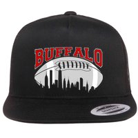 Buffalo Football Fan City Skyline Flatbill Hat
