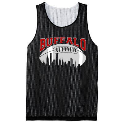 Buffalo Football Fan City Skyline Mesh Reversible Basketball Jersey Tank