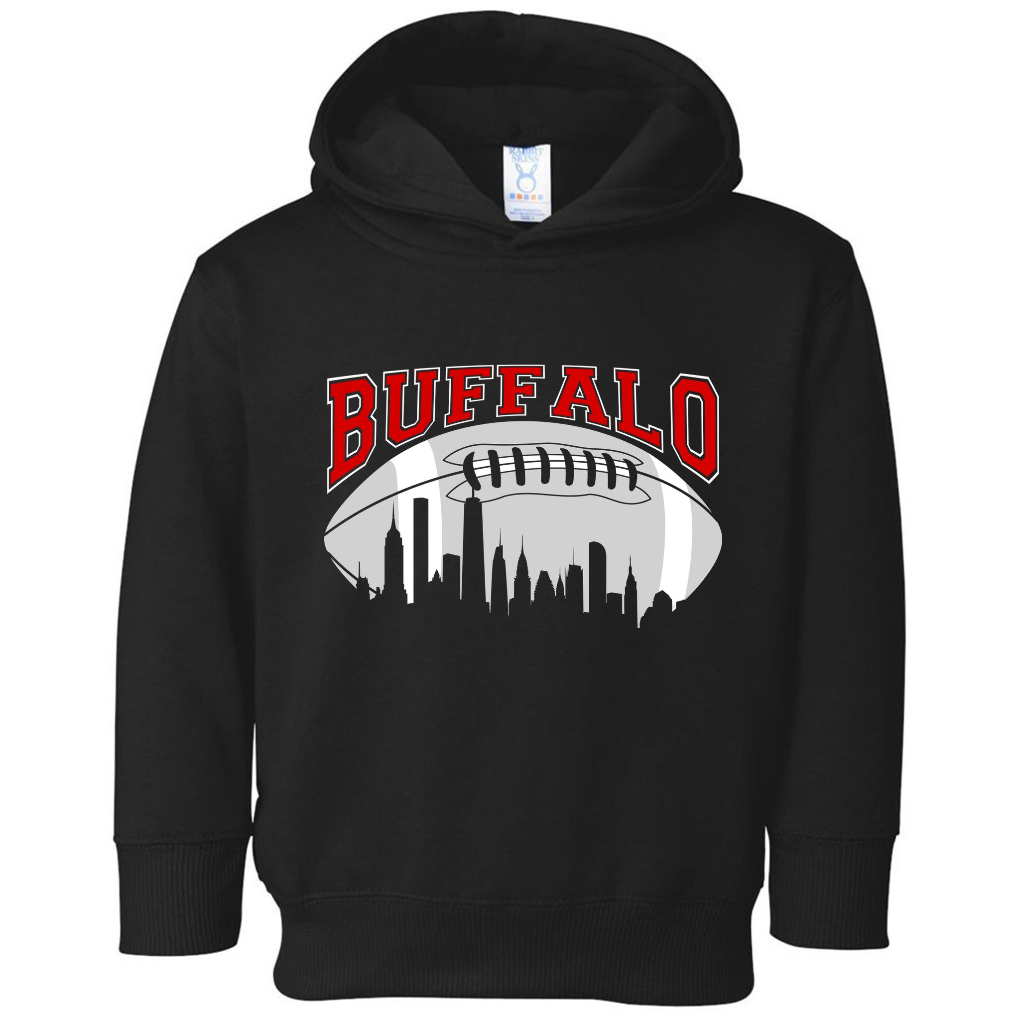 Buffalo Football Fan City Skyline Toddler Hoodie