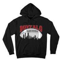 Buffalo Football Fan City Skyline Tall Hoodie