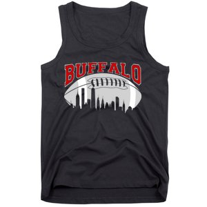 Buffalo Football Fan City Skyline Tank Top