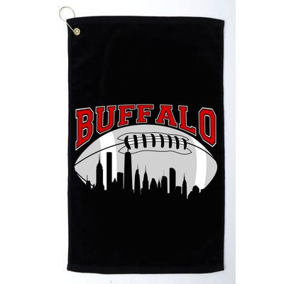 Buffalo Football Fan City Skyline Golf Towel