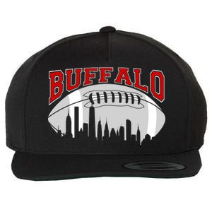 Buffalo Football Fan City Skyline Wool Snapback Cap