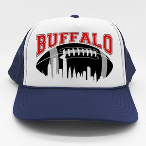 Buffalo Football Fan City Skyline Trucker Hat