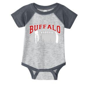 Buffalo Football Fan City Skyline Infant Baby Jersey Bodysuit