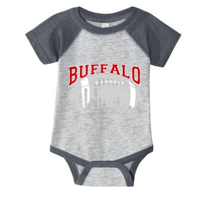 Buffalo Football Fan City Skyline Infant Baby Jersey Bodysuit