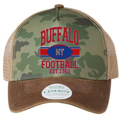 Buffalo New York Football Classic Logo Fan Legacy Tie Dye Trucker Hat