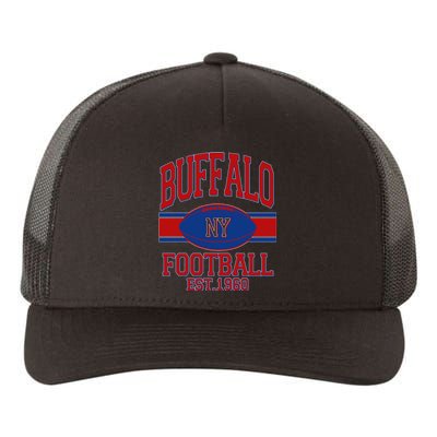 Buffalo New York Football Classic Logo Fan Yupoong Adult 5-Panel Trucker Hat