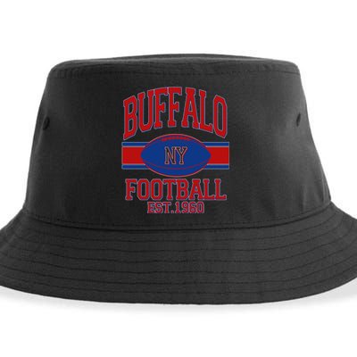 Buffalo New York Football Classic Logo Fan Sustainable Bucket Hat