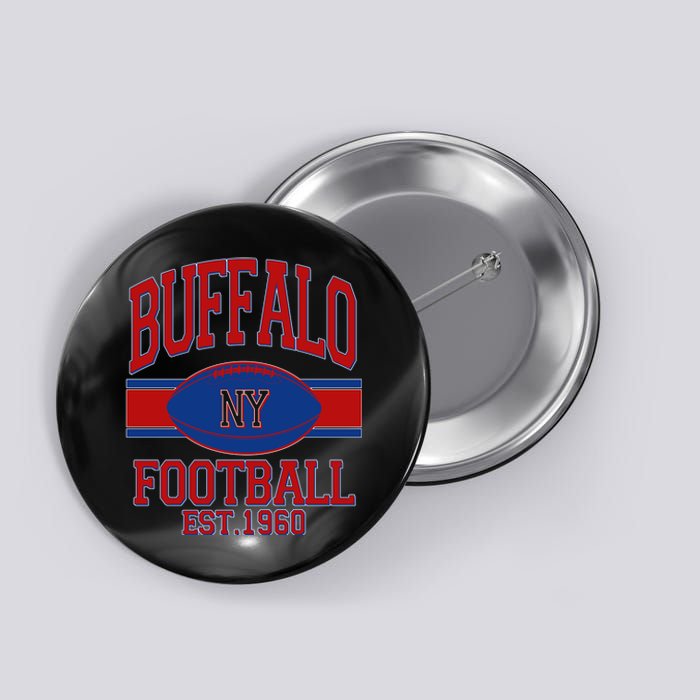 Buffalo New York Football Classic Logo Fan Button