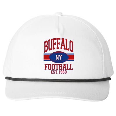 Buffalo New York Football Classic Logo Fan Snapback Five-Panel Rope Hat