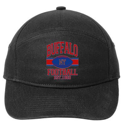 Buffalo New York Football Classic Logo Fan 7-Panel Snapback Hat