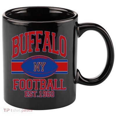 Buffalo New York Football Classic Logo Fan 11oz C Handle Ceramic Mug