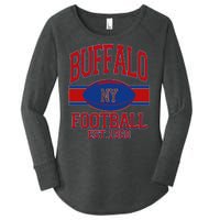 Buffalo New York Football Classic Logo Fan Women's Perfect Tri Tunic Long Sleeve Shirt