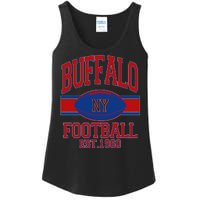 Buffalo New York Football Classic Logo Fan Ladies Essential Tank