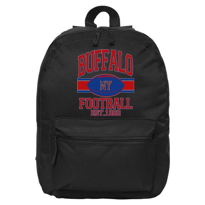 Buffalo New York Football Classic Logo Fan 16 in Basic Backpack