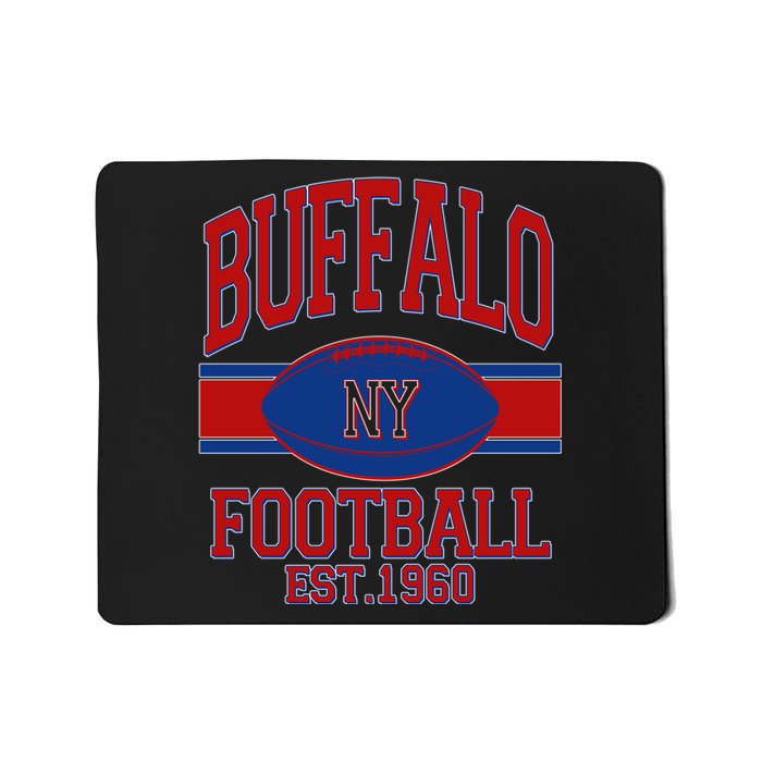 Buffalo New York Football Classic Logo Fan Mousepad