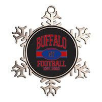 Buffalo New York Football Classic Logo Fan Metallic Star Ornament