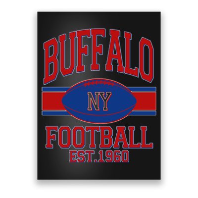 Buffalo New York Football Classic Logo Fan Poster