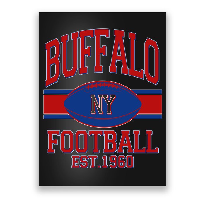 Buffalo New York Football Classic Logo Fan Poster