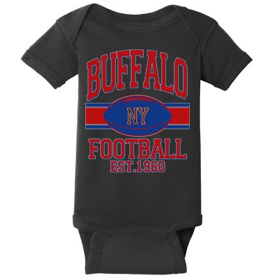 Buffalo New York Football Classic Logo Fan Baby Bodysuit