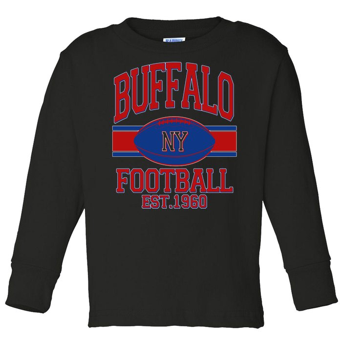 Buffalo New York Football Classic Logo Fan Toddler Long Sleeve Shirt