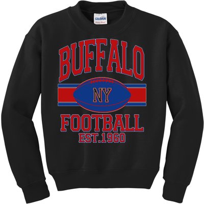 Buffalo New York Football Classic Logo Fan Kids Sweatshirt