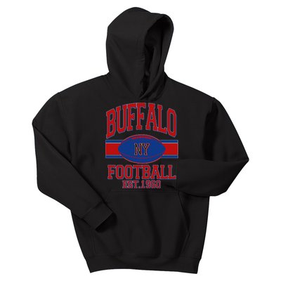 Buffalo New York Football Classic Logo Fan Kids Hoodie