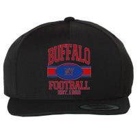 Buffalo New York Football Classic Logo Fan Wool Snapback Cap