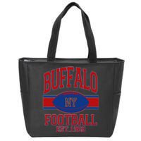 Buffalo New York Football Classic Logo Fan Zip Tote Bag