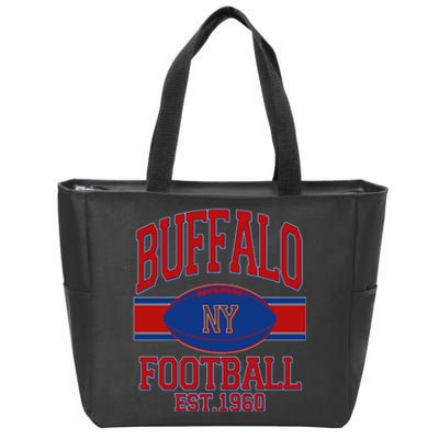 Buffalo New York Football Classic Logo Fan Zip Tote Bag