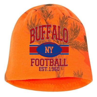 Buffalo New York Football Classic Logo Fan Kati - Camo Knit Beanie