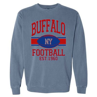 Buffalo New York Football Classic Logo Fan Garment-Dyed Sweatshirt