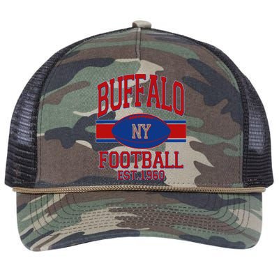 Buffalo New York Football Classic Logo Fan Retro Rope Trucker Hat Cap